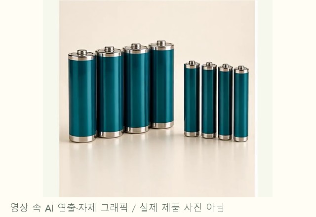 영상에서 본 건전지 40개 안내 이미지