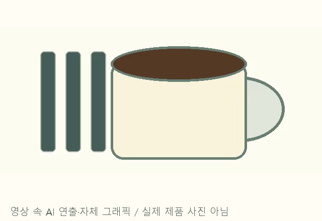 영상에서 본 이디야 커피 안내 이미지