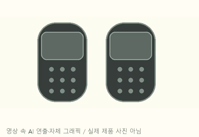 영상에서 본 르까프 슬리퍼 안내 이미지