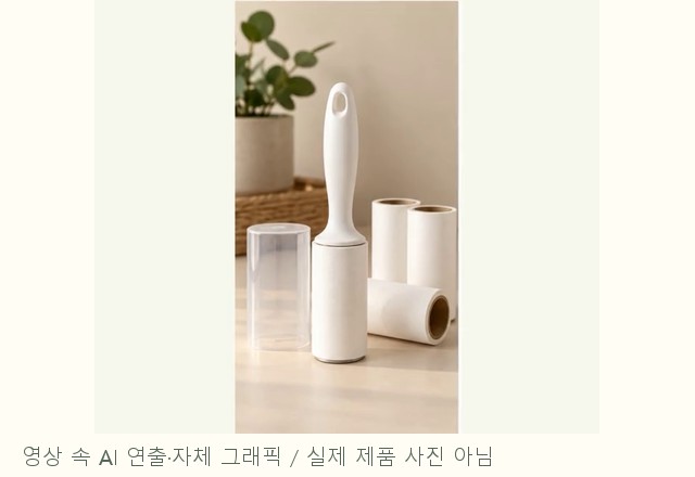 영상에서 본 테이프클리너 안내 이미지