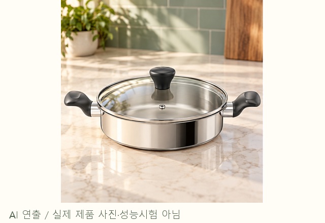 테팔 이지쿡 전골냄비 자체 도식 이미지